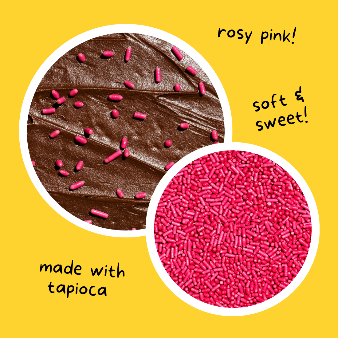 Supernatural - Dye-Free Softies Sprinkles: Rosy Pink