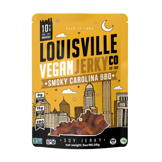 Louisville Vegan Jerky Co. - Smoky Carolina BBQ Jerky