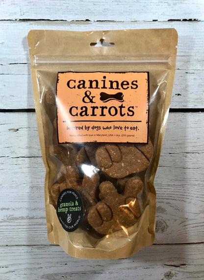 Durango Dog Co - CANINES & CARROTS Vegan Dog Treats - Peanut Butter & Carob