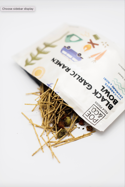 Poe & Co. Folk Foods - Black Garlic Ramen Bowl