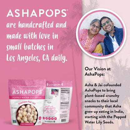 AshaPops - 1oz Himalayan Pink Salt - AshaPops Popped Water Lily Seeds