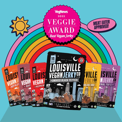 Louisville Vegan Jerky Co. - Smoked Black Pepper Jerky