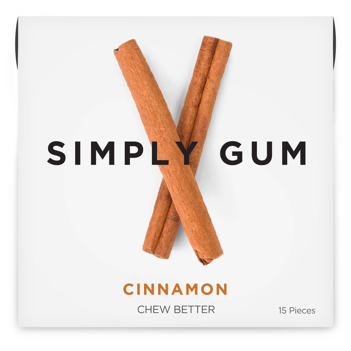 Simply Gum - Cinnamon Chewing Gum - Natural + Plastic-Free