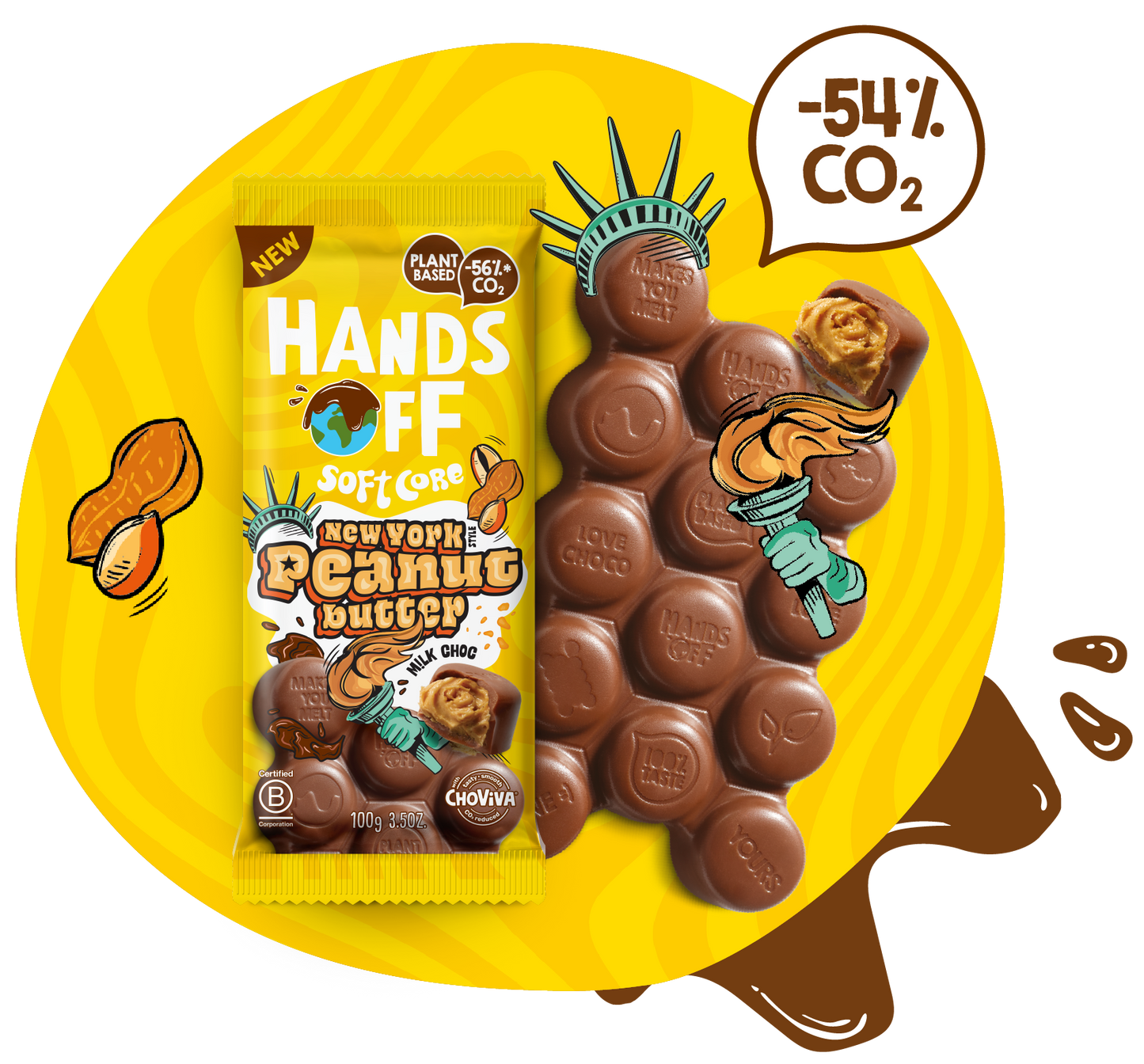 Belgium's Chocolate Source - Hands Off New York Peanut Butter 3.5 oz