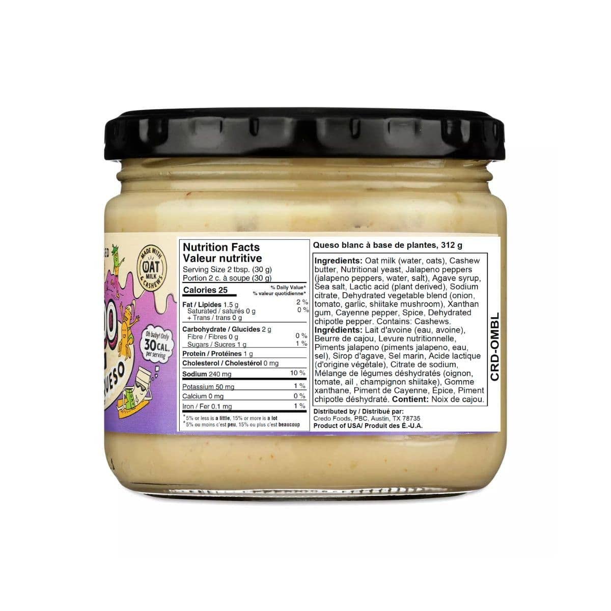 Credo Foods - Oat Milk Queso Blanco