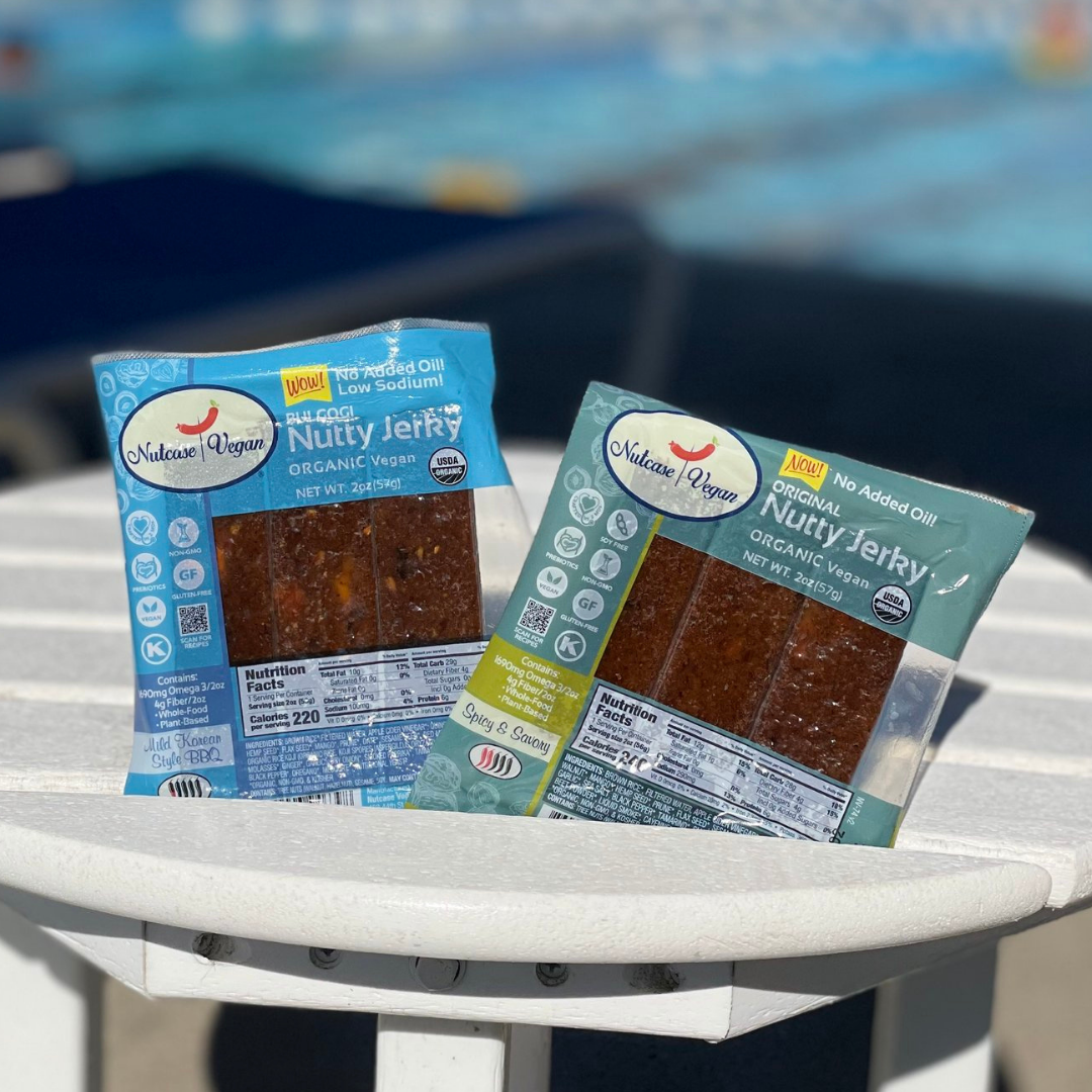 Nutcase Vegan - Korean BBQ Bulgogi Jerky Stick - Vegan, Plant-Based, Organic