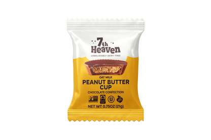 7th Heaven Chocolate - Oat Milk Chocolate Peanut Butter Cups Pouch - Non-GMO, Vegan