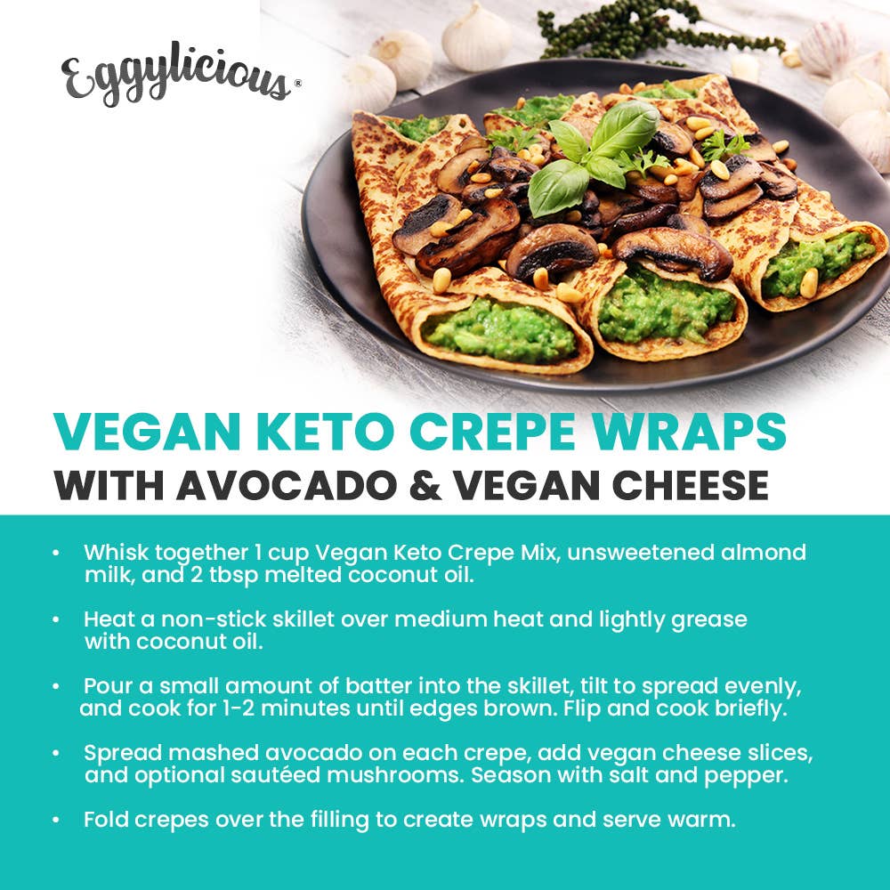 Granary Mart - Eggylicious Vegan Keto Crepe Mix - 1.5 lbs