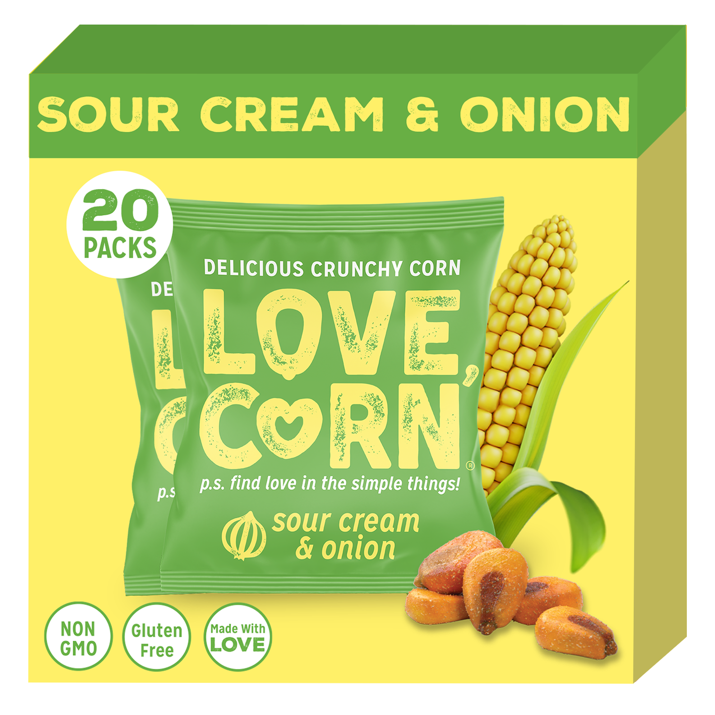 LOVE CORN - Sour Cream & Onion