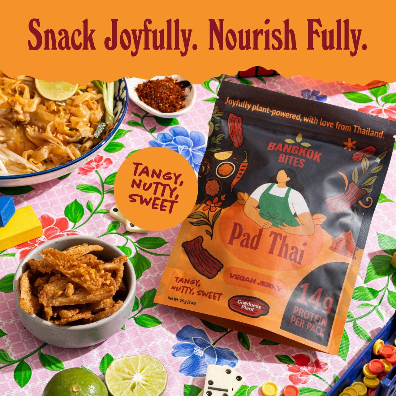 Bangkok Bites - Vegan Jerky, Pad Thai