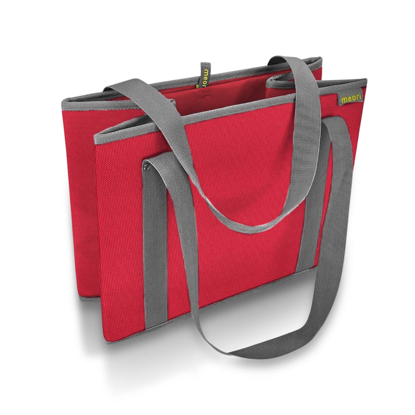 meori Inc - Reusable Grocery Basket Tote Collapsible: Lava Black / Insulated