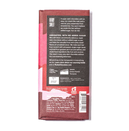 Raaka Chocolate - Pure Cacao & Strawberry & Coconut (No added sugar)