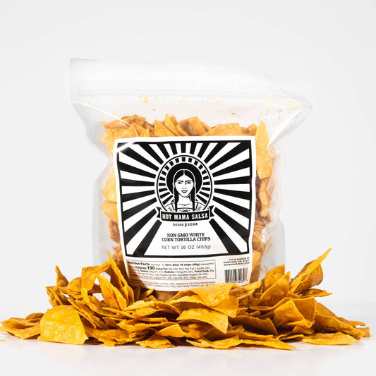 Hot Mama Salsa - White Corn Chips