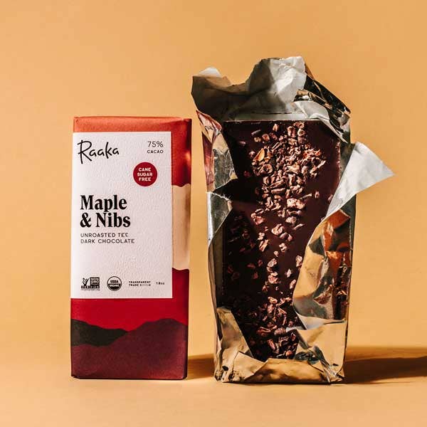 Raaka Chocolate - Maple & Nibs Chocolate Bar