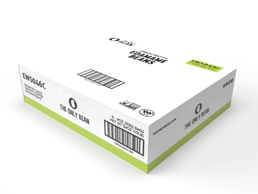 The Only Bean - Crunchy Roasted Edamame Wasabi Soy Sauce - 4oz