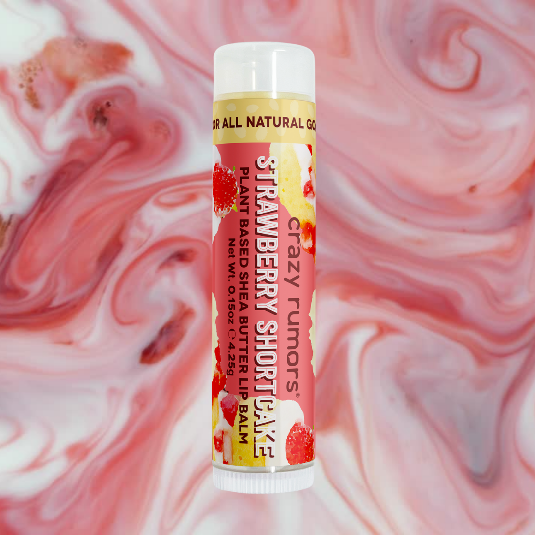 Crazy Rumors - All Natural, Vegan Strawberry Shortcake Lip Balm