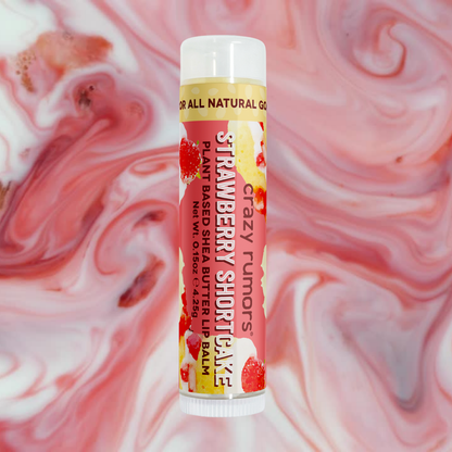Crazy Rumors - All Natural, Vegan Strawberry Shortcake Lip Balm