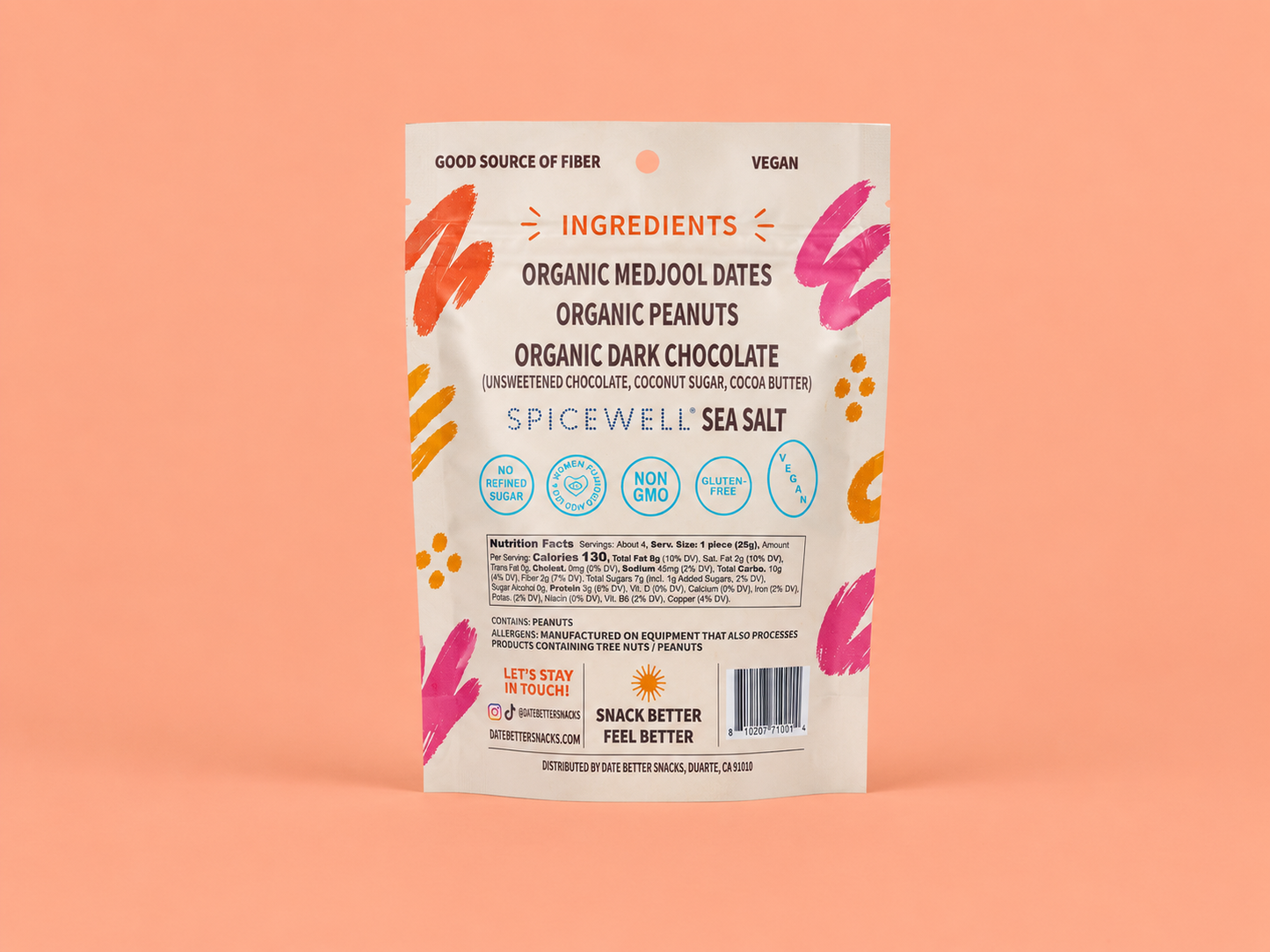 Date Better Snacks - Peanut Date Bark