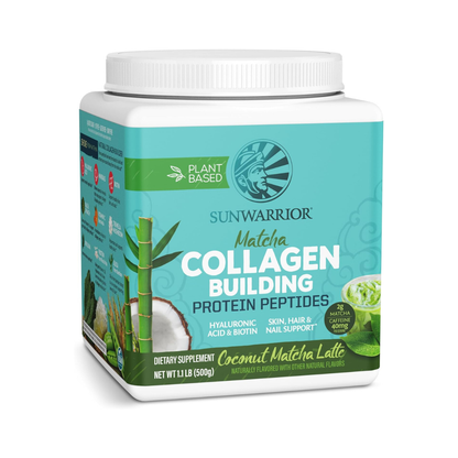 Sunwarrior - Matcha Latte Collagen Drink Powder - Vegan, Plant-Based
