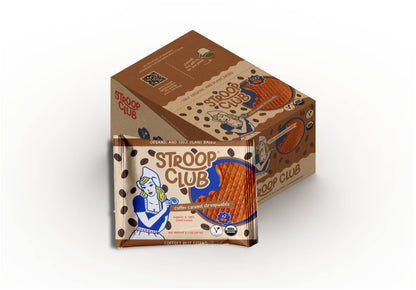 Stroop Club - Coffee Caramel Organic and Plant-Based  Stroopwafel 2-packs