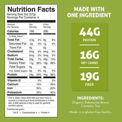The Only Bean - Organic Edamame Spaghetti - Gluten Free Pasta