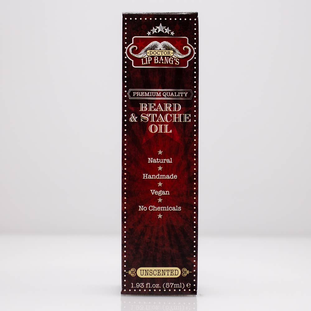 Doctor Lip Bang's - Unscented - Vegan Beard & Stache Oil