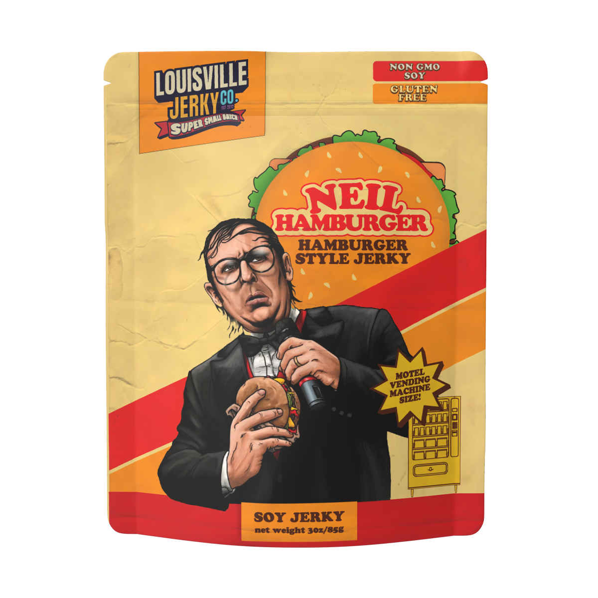 Louisville Brands - Vegan & Plant Based Small Batch Neil Hamburger Jerky 3 oz