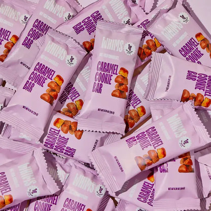 Whims Delights Inc. - Oat Milk Chocolate Caramel Cookie Bar - Pouch