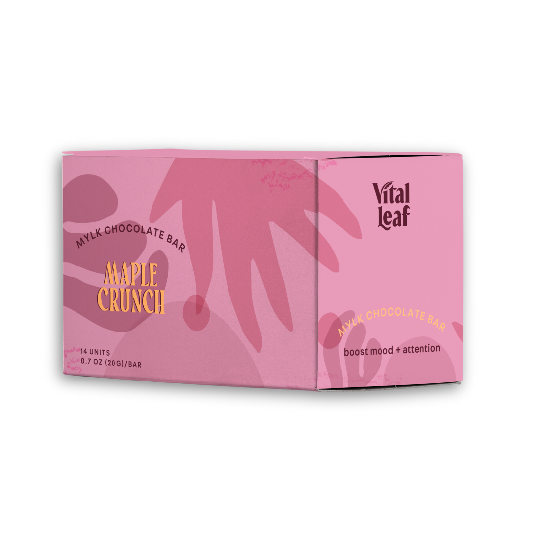 Vital Leaf - Cocoa Crunch Mylk Chocolate Mini Bar | Maca + Mucuna |