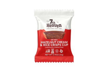 7th Heaven Chocolate - Oat Milk Hazelnut Cream & Rice Crisps Cups Pouch - Non-GMO