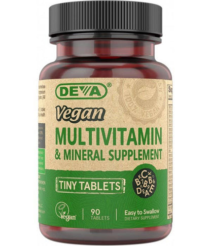 Deva Nutrition - Vegan Tiny Tablets Multivitamin & Mineral Supplement