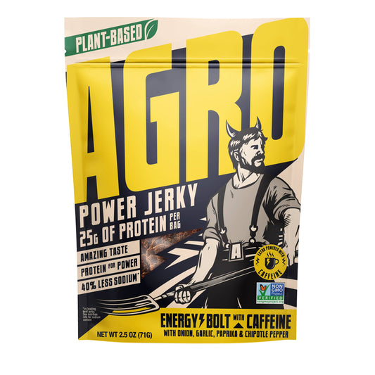 AGRO POWER Jerky - AGRO POWER Jerky - Vegan - Energy Bolt (8 x 2.5oz)