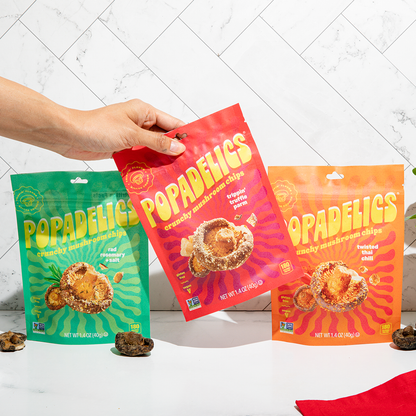 Popadelics Crunchy Mushroom Chips - Crunchy Mushroom Chips- Twisted Thai Chili