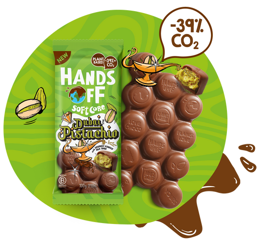 Belgium's Chocolate Source - Hands Off Dubai Pistachio 3.5 oz. Bar