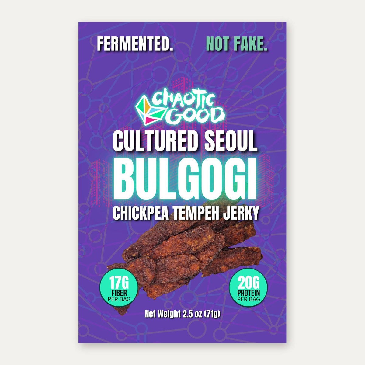 Chaotic Good Tempeh - Bulgogi Tempeh Jerky 2.5 oz