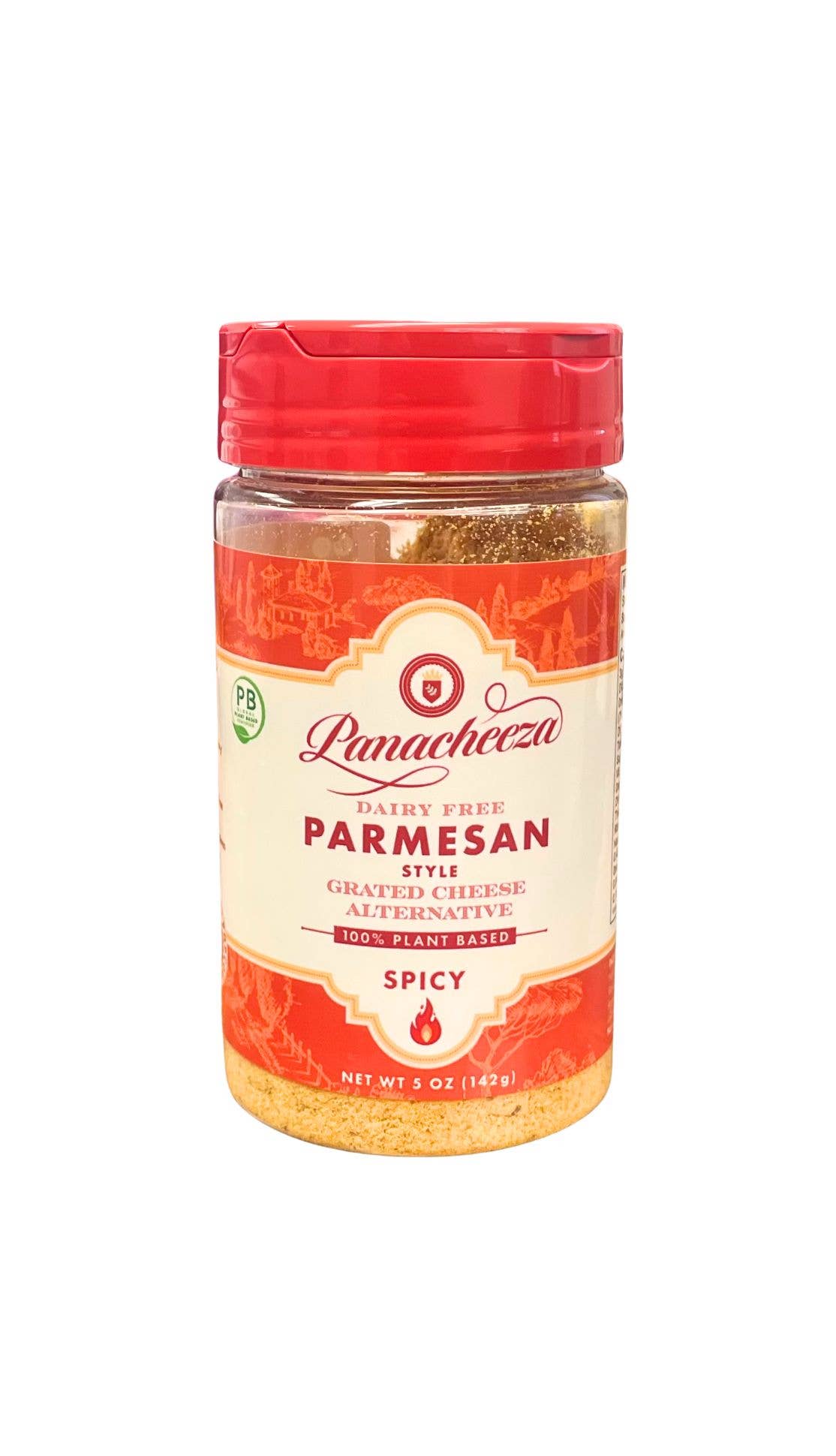 Panacheeza - Hot & Spicy Plant-Based Parmesan-Style Cheese