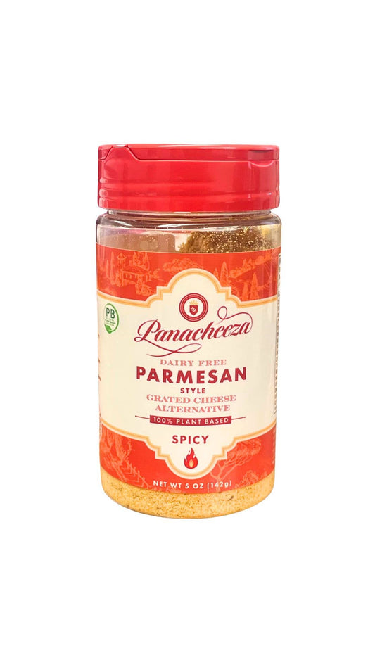 Panacheeza - Hot & Spicy Plant-Based Parmesan-Style Cheese