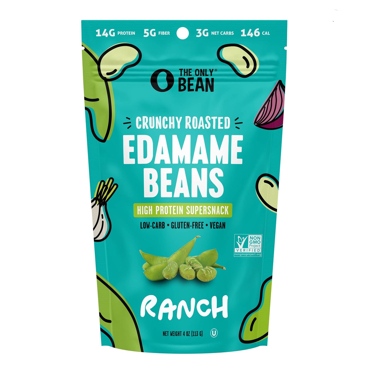 The Only Bean - Crunchy Roasted Edamame Ranch - 4oz
