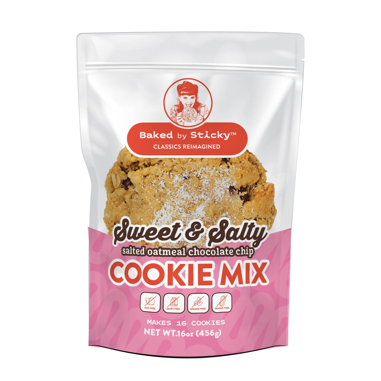 Baked by Sticky - Vegan Sweet & Salty Chocolate Chip Cookie Mix