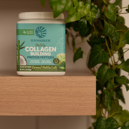 Sunwarrior - Matcha Latte Collagen Drink Powder - Vegan, Plant-Based