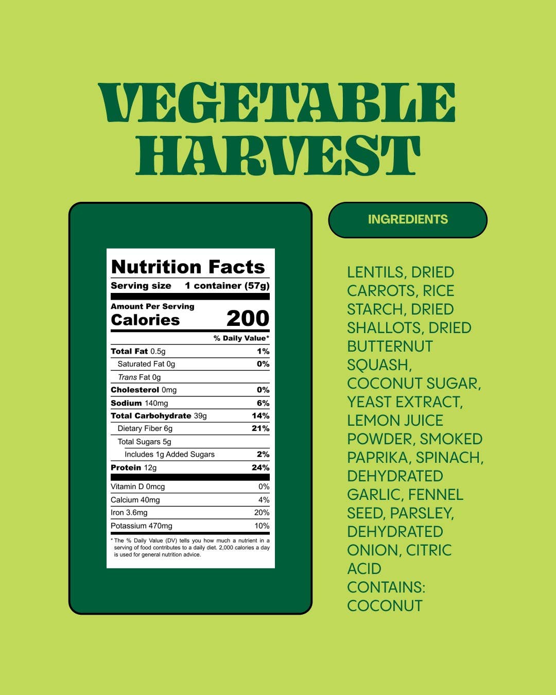 Lentiful - Low Sodium Vegetable Harvest Instant Lentils 8-Pack