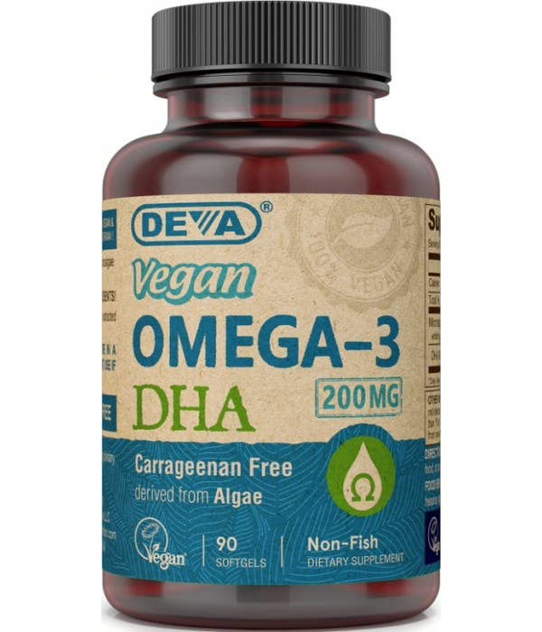 Deva Nutrition - Vegan Omega-3 DHA Softgels (gelatin-free)