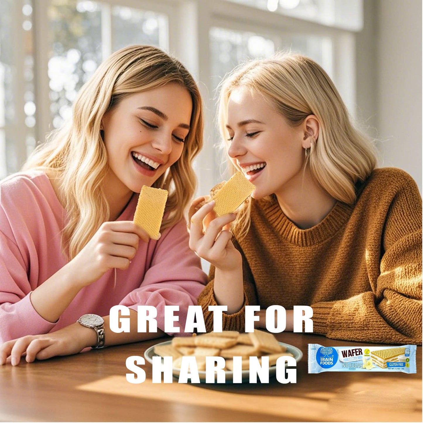 Wilton Mettler LLC - Brain Foods Gluten Free Vegan No Sugar Added Vanilla Wafer