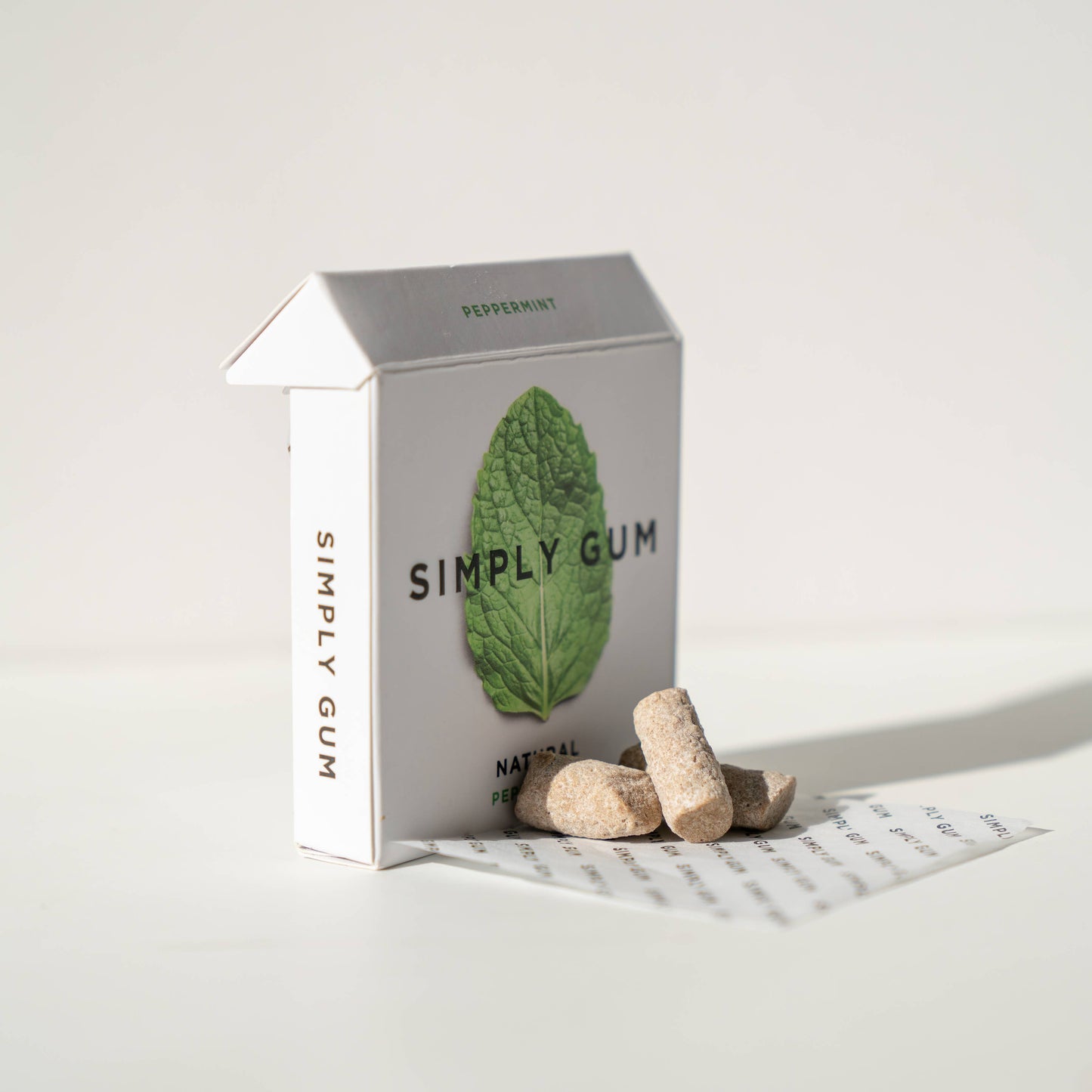Simply Gum - Peppermint Chewing Gum - Natural + Plastic-Free
