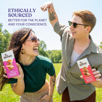 7th Heaven Chocolate - Classic Oat Milk Chocolate Bar - Vegan, Organic, Dairy-Free