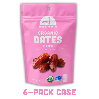 Mavuno Harvest - Pitted Dates, 6-pack case: 4 OZ