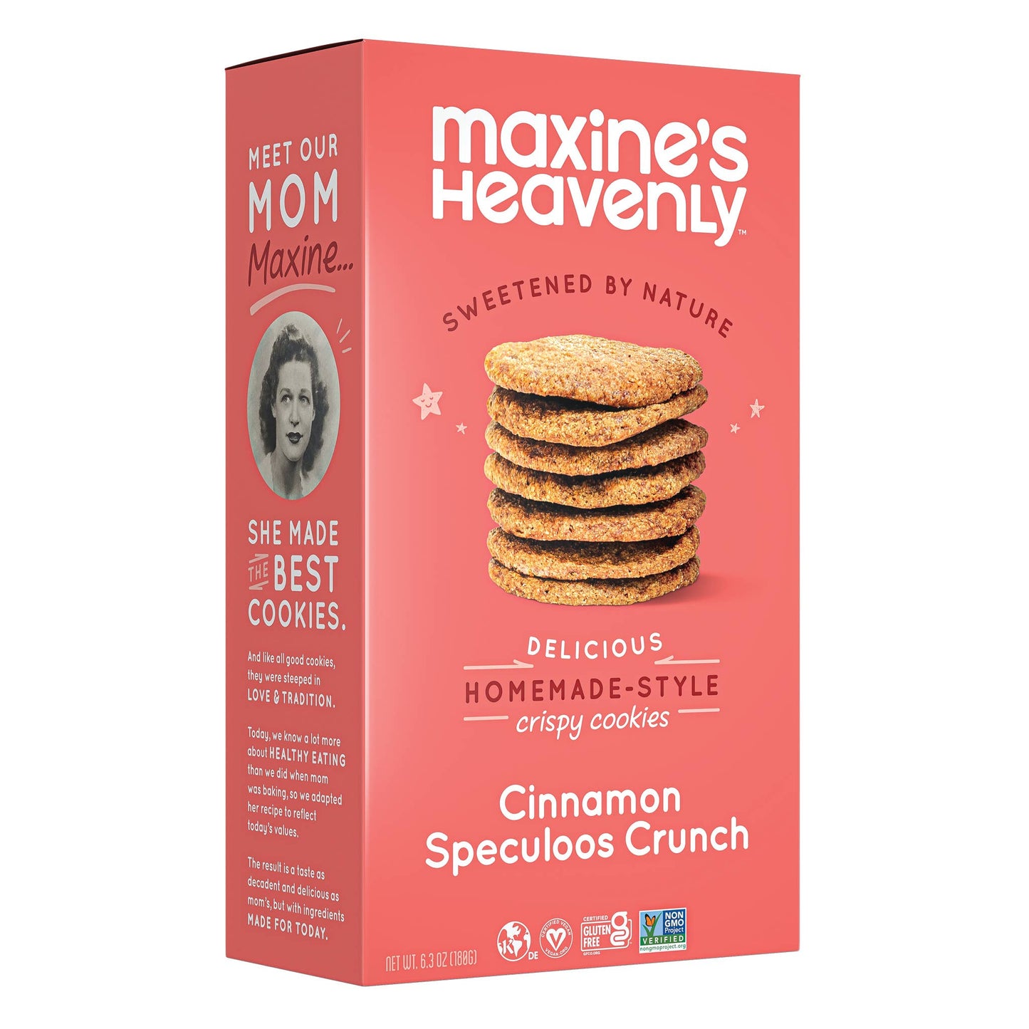 Maxine's Heavenly - Crispy Cinnamon Crunch Cookies - 6.3 oz box