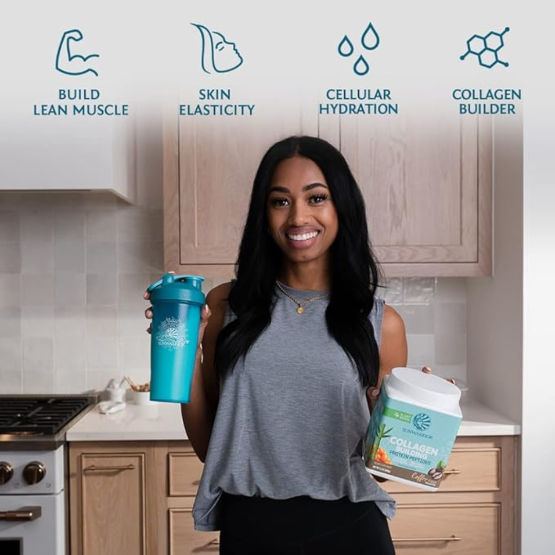 Sunwarrior - Coffee Collagen Drink Powder - Vegan, Plant-Based, Soy-Free