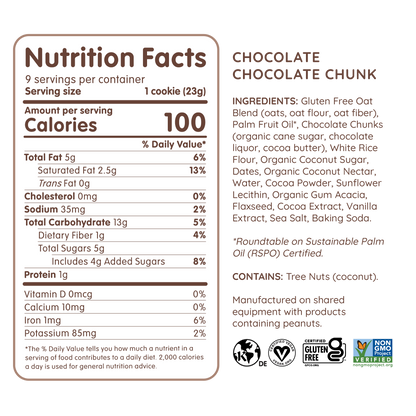 Maxine's Heavenly - Soft Baked Chocolate Chocolate Chunk Cookies - 7.2 oz Box