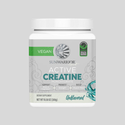 Sunwarrior - Unflavored Active Creatine Drink Powder - Vegan, 10.58oz